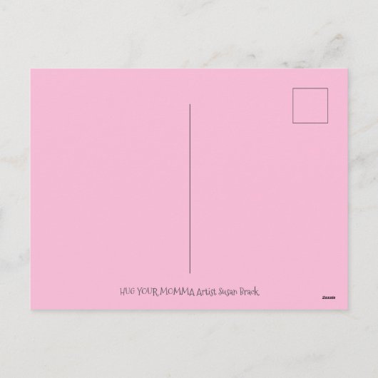 HUG UW MOMMA, DE KEUZE VAN DE BABY VERLIEZEN MOEDE FEESTDAGENKAART (Achterkant)