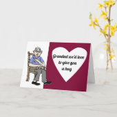 Hug voor Grandad Kaart (Gele Bloem)