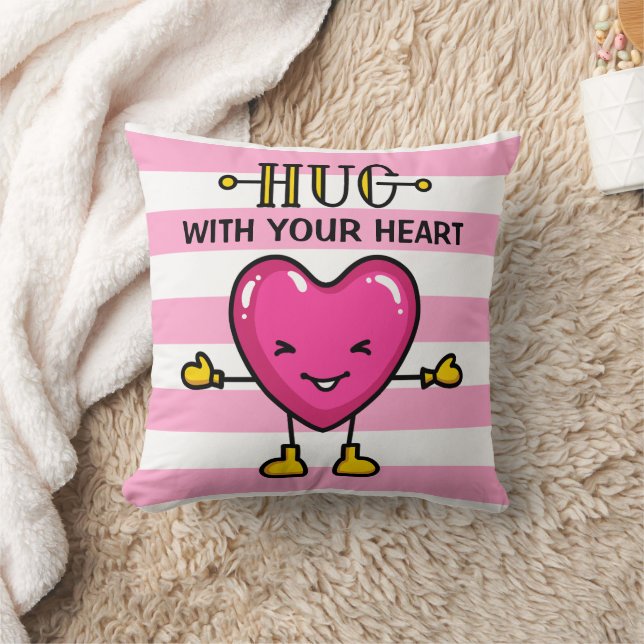 Hug With Your Heart Throw Pillows Kussen (Deken)