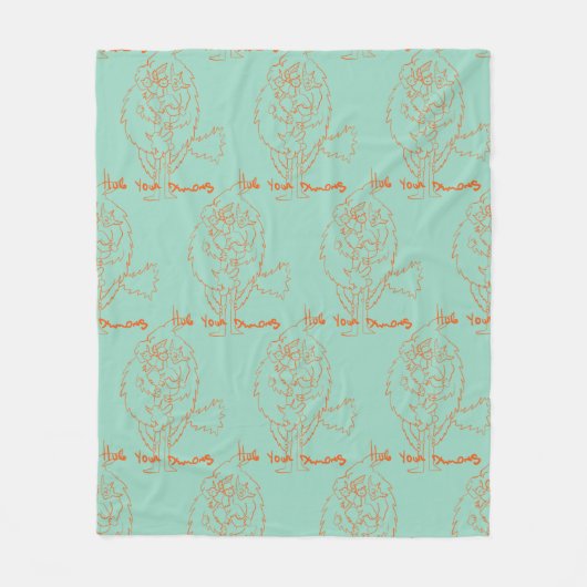 Hug Your Demons Fleece Deken (Voorkant)