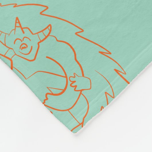 Hug Your Demons Fleece Deken (Hoek)