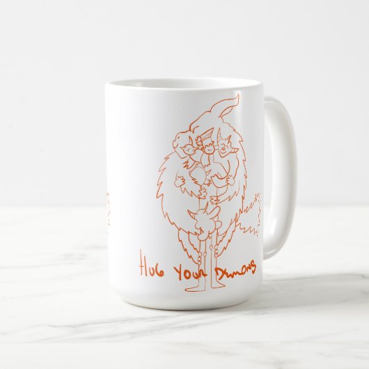 Hug Your Demons Koffiemok (Voorkant rechts)