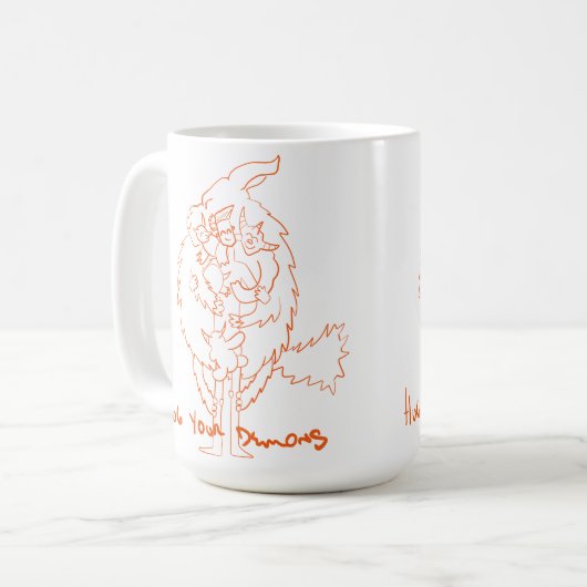 Hug Your Demons Koffiemok (Voorkant links)