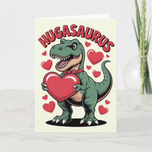 Hugasaurus Rex Grappige Dinosaurus Valentijnsdag K Kaart