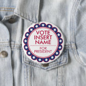 Huge 4-inch Button voor verkiezingscampagne (In situ)