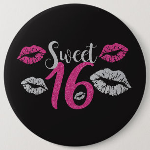 HUGE Birthday Girl Sweet 16 Ronde Button 6,0 Cm