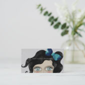 Huge Blue Eyes Visitekaartje (Staand voorkant)