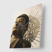 Huge Buddha Vierkante Klok (Hoek)