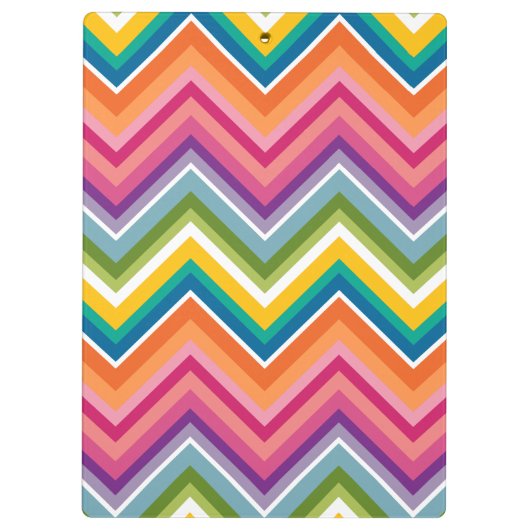 Huge Colorful Chevron Pattern Klembord (Achterkant)