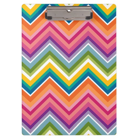 Huge Colorful Chevron Pattern Klembord (Voorkant)