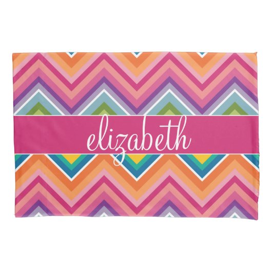 Huge Colorful Chevron Pattern Kussensloop (Voorkant)