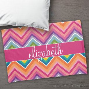 Huge Colorful Chevron Pattern Kussensloop