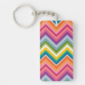 Huge Colorful Chevron Pattern Sleutelhanger (Voorkant)