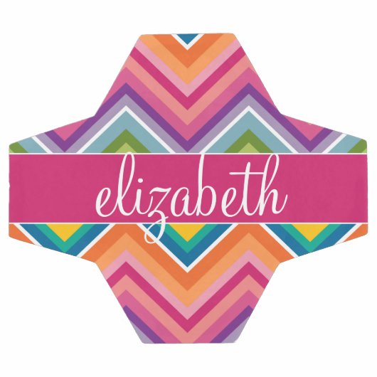 Huge Colorful Chevron Pattern Voetbal (Enkel)