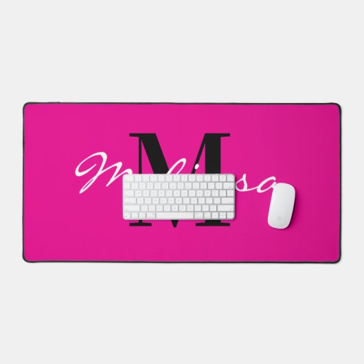 Huge computer mouse pad with custom monogram (Keyboard & Muis)
