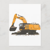 Huge Dirt Excavator Briefkaart (Voorkant)