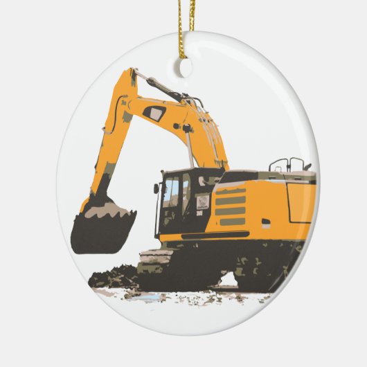 Huge Dirt Excavator Keramisch Ornament (Links)