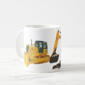 Huge Dirt Excavator Koffiemok (Voorkant links)