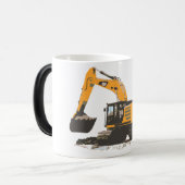 Huge Dirt Excavator Magische Mok (Voorkant links)