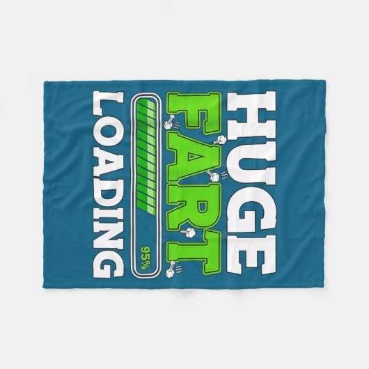 Huge Fart 95% Loading  Fleece Deken (Voorkant (Horizontaal))