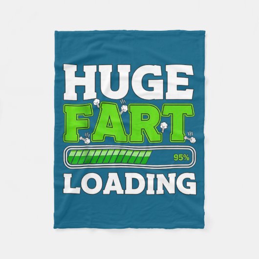 Huge Fart 95% Loading  Fleece Deken (Voorkant)