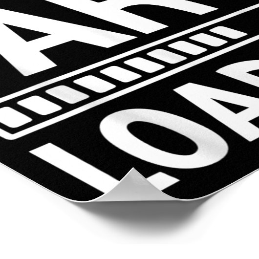 Huge Fart Loading Funny Joke For Men Women Kids Poster (Hoek)