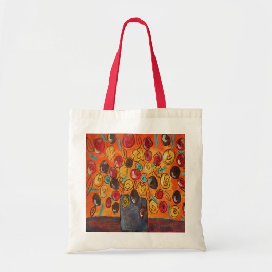 Huge Flowers Canvas tas (Voorkant)
