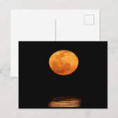 Huge Full Moon | South Padre Island, Texas Briefkaart (Voorkant / Achterkant)