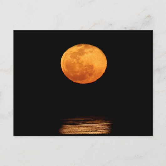 Huge Full Moon | South Padre Island, Texas Briefkaart (Voorkant)