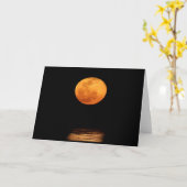 Huge Full Moon | South Padre Island, Texas Kaart (Gele Bloem)