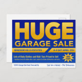 Huge Garage Sale - Briefkaart (Voorkant / Achterkant)