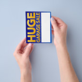 "Huge Garage Sale" Flyer (Hand)