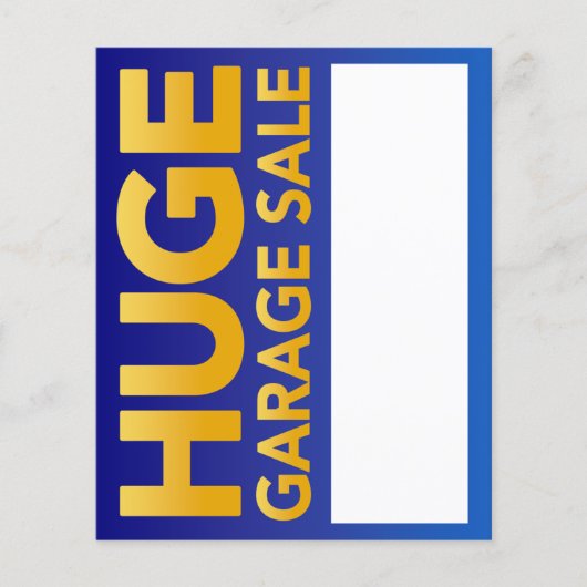 "Huge Garage Sale" Flyer (Voorkant)