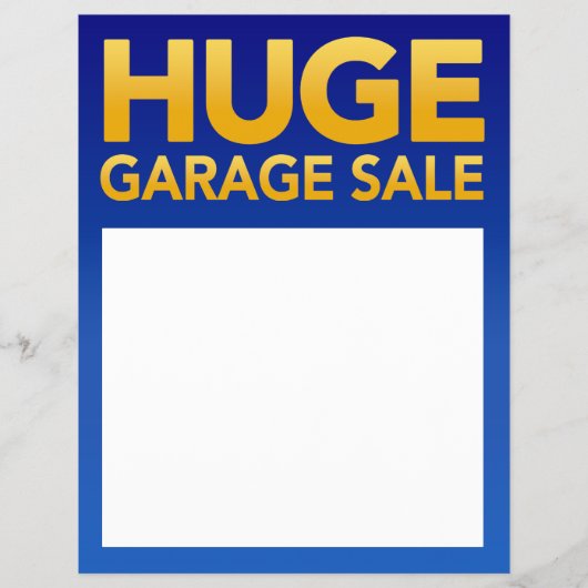 "Huge Garage Sale" Flyer-Sjabloon Flyer (Voorkant)