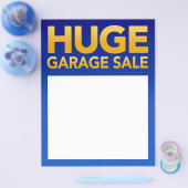 "Huge Garage Sale" Flyer-Sjabloon Flyer (Enkel)