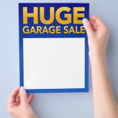 "Huge Garage Sale" Flyer-Sjabloon Flyer (Hand)