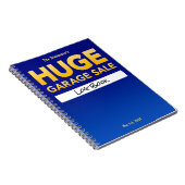 "Huge Garage Sale" Logboek/Planner/Inventaris/Gues Notitieboek (Rechterzijde)