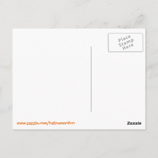 Huge Halloween Moon Card Briefkaart (Achterkant)