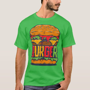 Huge Hamburger Cheeseburger Restaurant Funny Bu T-shirt