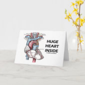 Huge Heart Inside Kaart (Gele Bloem)