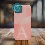 Huge Monogram - Deense Pastels Circles en Swirls iPhone 16 Hoesje<br><div class="desc">Neutrale roze en roze mauve kleuren met een modern serif lettertype voor uw monogram of andere tekst. Als uw onderdeel nog moet worden aangepast,  klikt u op deze knop aanpassen. Dit brengt u naar een ontwerpgebied waar u dingen kunt verplaatsen en zelfs lettertypen of kleuren kunt wijzigen.</div>