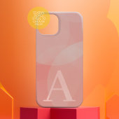 Huge Monogram - Deense Pastels Circles en Swirls Case-Mate iPhone Case