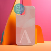 Huge Monogram - Deense Pastels Circles en Swirls Samsung Galaxy Hoesje