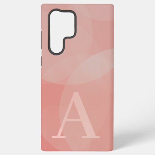 Huge Monogram - Deense Pastels Circles en Swirls Samsung Galaxy Hoesje (Achterkant)