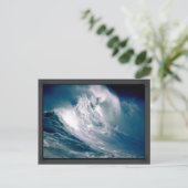 Huge Ocean Rogue Wave Painting Briefkaart (Staand voorkant)