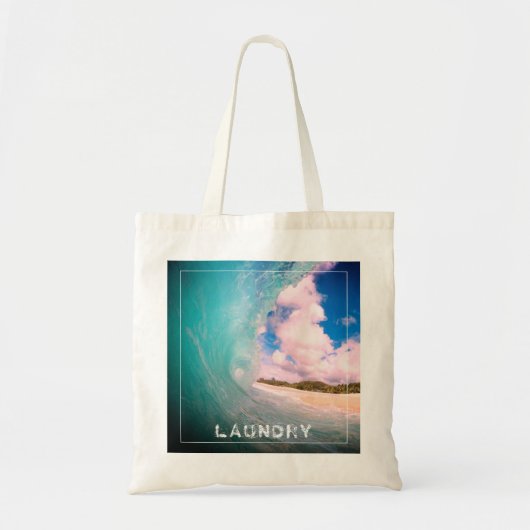 Huge Ocean Wave Laundry Tote Bag (Voorkant)