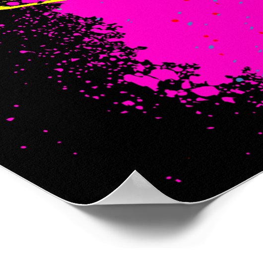 "Huge" Peace Love Hope Paint Splatter Poster (Hoek)