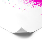 "Huge" Peace Love Hope Paint Splatter Poster (Hoek)