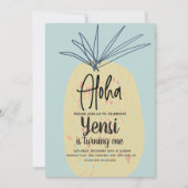Huge Pineapple Art Birthday Tropical Summer Aloha Kaart (Voorkant)