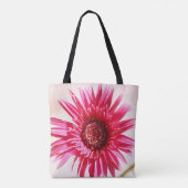 Huge Pink Daisy Bloom, gepersonaliseerd Tote Bag (Achterkant)